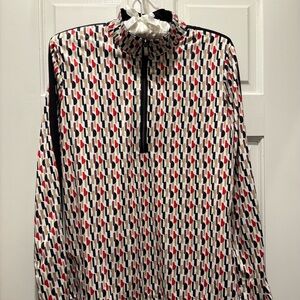 Tail Women's Geometric Print Top - Red, Black, White